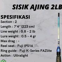 Gambar Joran Sisik Ajing 742 Ultra Light Relix Nusantara dari Cv solusi mancing asyik Kota Administrasi Jakarta Utara 1 Tokopedia