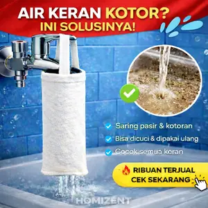 Filter Air Keran Saringan Penjernih Air Kain Tebal Selobong Penahan Air cocok untuk air PDAM dan sumur  Simple Mudah Dicuci Awet Tahan Lama Cocok Semua Keran