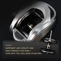 Gambar SEASIRORIGIN MEGACUDA Reel Pancing Baitcasting SEMUA METAL Reel Air Asin BC Rangka Aluminium Sisi Karbon Penyangga Ganda Logam Daya Tarik Maksimum 15KG 11+1 Bantalan Bola Rasio Gigi 6.5:1 Jigging Bait Fishing Rod - Kanan dari SEASIR Kab. Tangerang 4 Tokopedia
