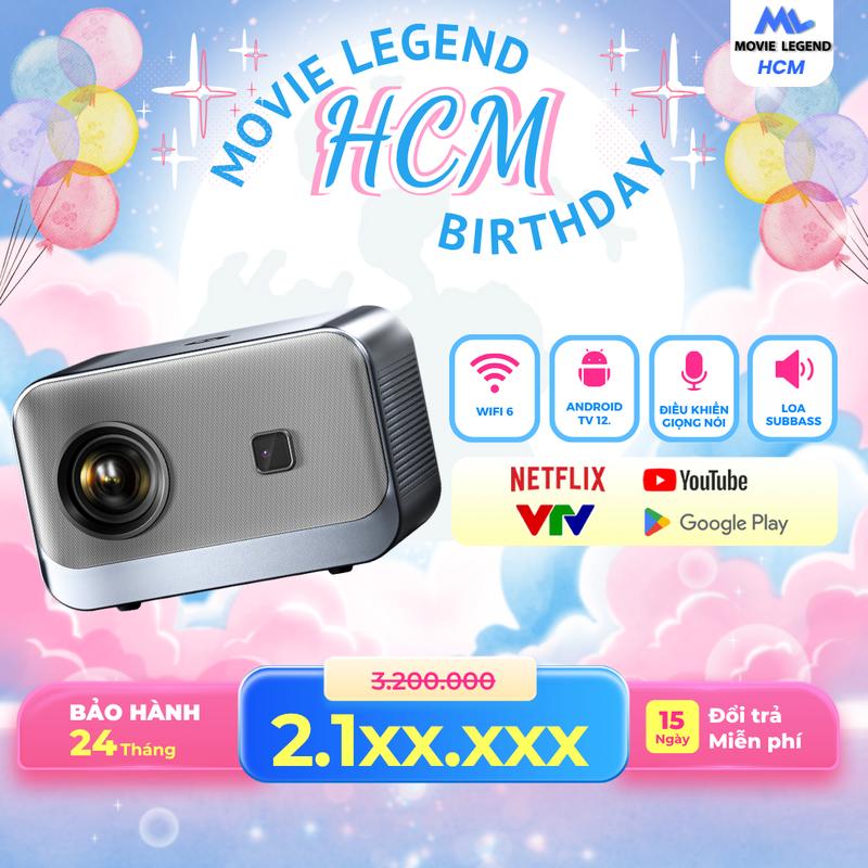   SG_Màn Khung  Máy Chiếu Mini S7 Pro HD - Hỗ Trợ Full HD Hệ Điều Hành Android 12 máychiếu s7gen2 Projector máy  chiếu SBF 