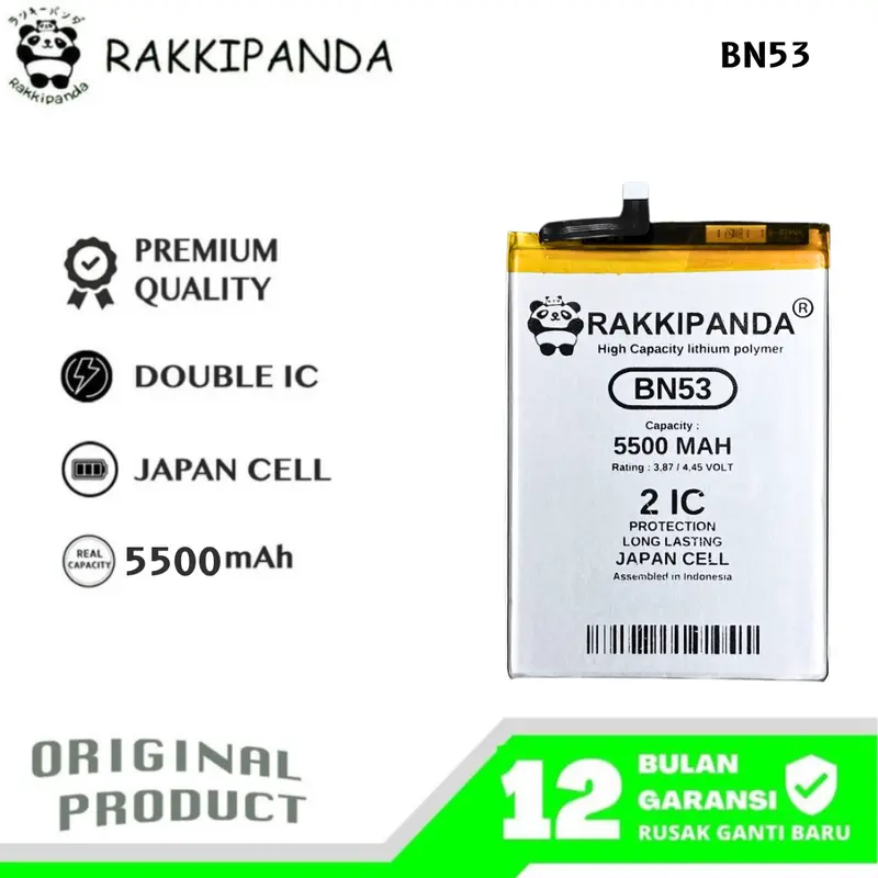 RakkiPanda BN53 Compatible With Redmi Note 9 Pro / Note 10 Pro 4G Batre Batrai Baterai Battery