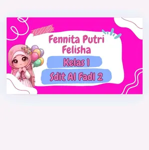 stiker buku ukuran 3*7cm berisi 40pcs besa request motif