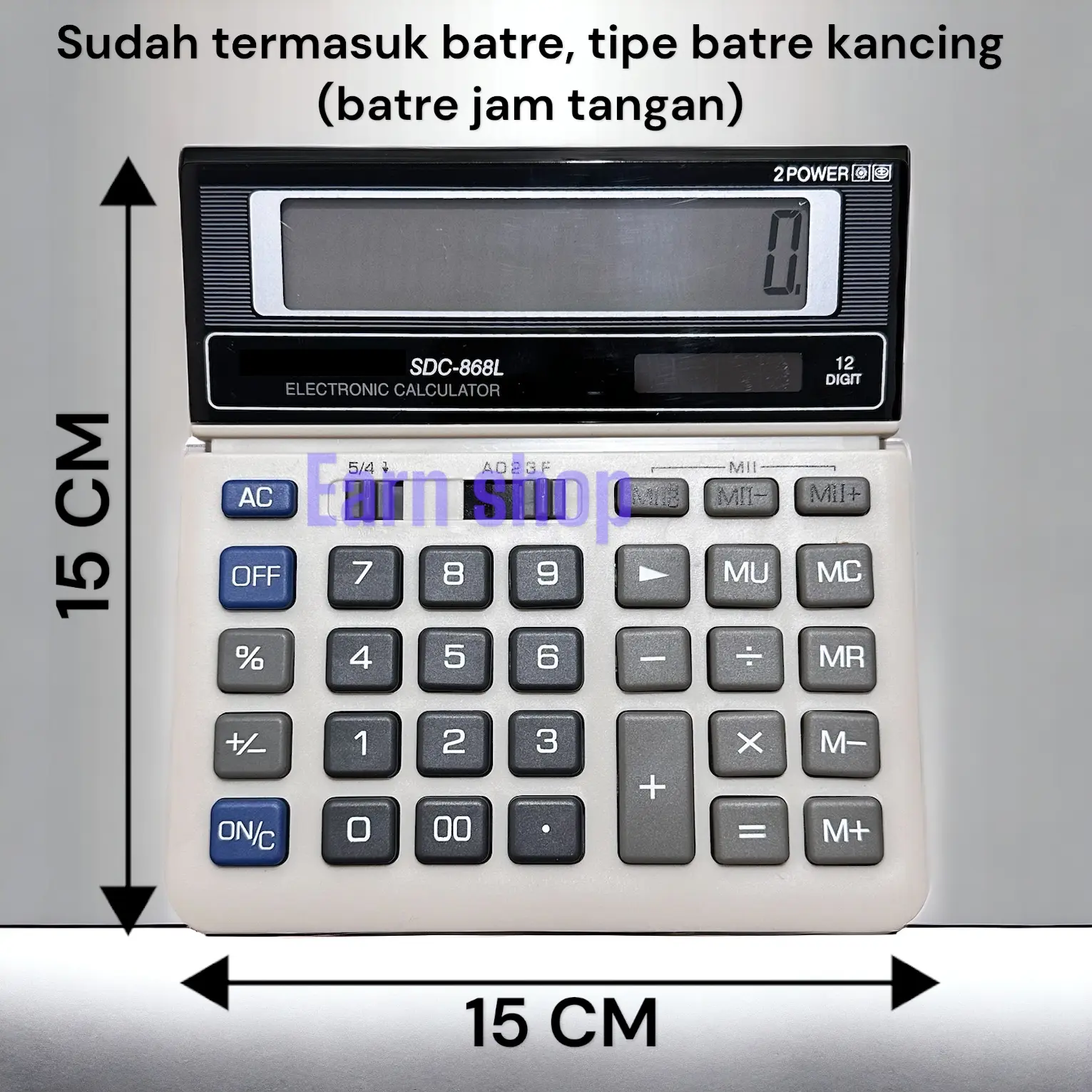 Kalkulator SDC 868 L Kalkulator 12 Digit Sudah Termasuk Batrai