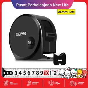 Pita Pengukur Tahan Lama dan Anti-Jatuh dengan Skala Presisi Tinggi, Konstruksi Tahan Aus yang Diperkuat, Alat Pengukur untuk Konstruksi, Renovasi, Tukang Kayu, dan Kebutuhan Rumah Tangga 5m / 7,5m / 10m