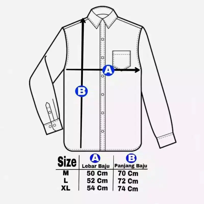 Kemeja polos pria lengan panjang slimfit premium distro warna hitam putih basic casual modern 4
