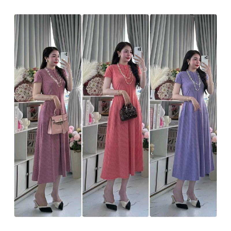 ĐẦM ĐŨA QC SUÔNG DÀI CÓ TÚI 2 BÊN 2 SIZE DƯÓI 55KG VÀ DƯỚI 65KG Nữ