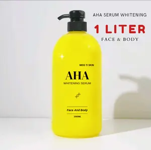 1 LITER AHA Whitening body serum 1000ml Gentong BPOM Original face and body