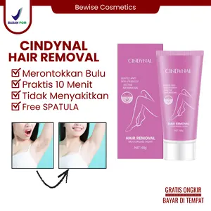 Cindynal BPOM Cindynal Hair Removal Perontok Bulu Kaki Tangan Permanen Ampuh Krim Herbal Alami Anti-bakteri Anti-keringat 50ml