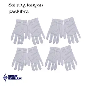 SCSocks.id Sarung Tangan Putih Polos Paskibra