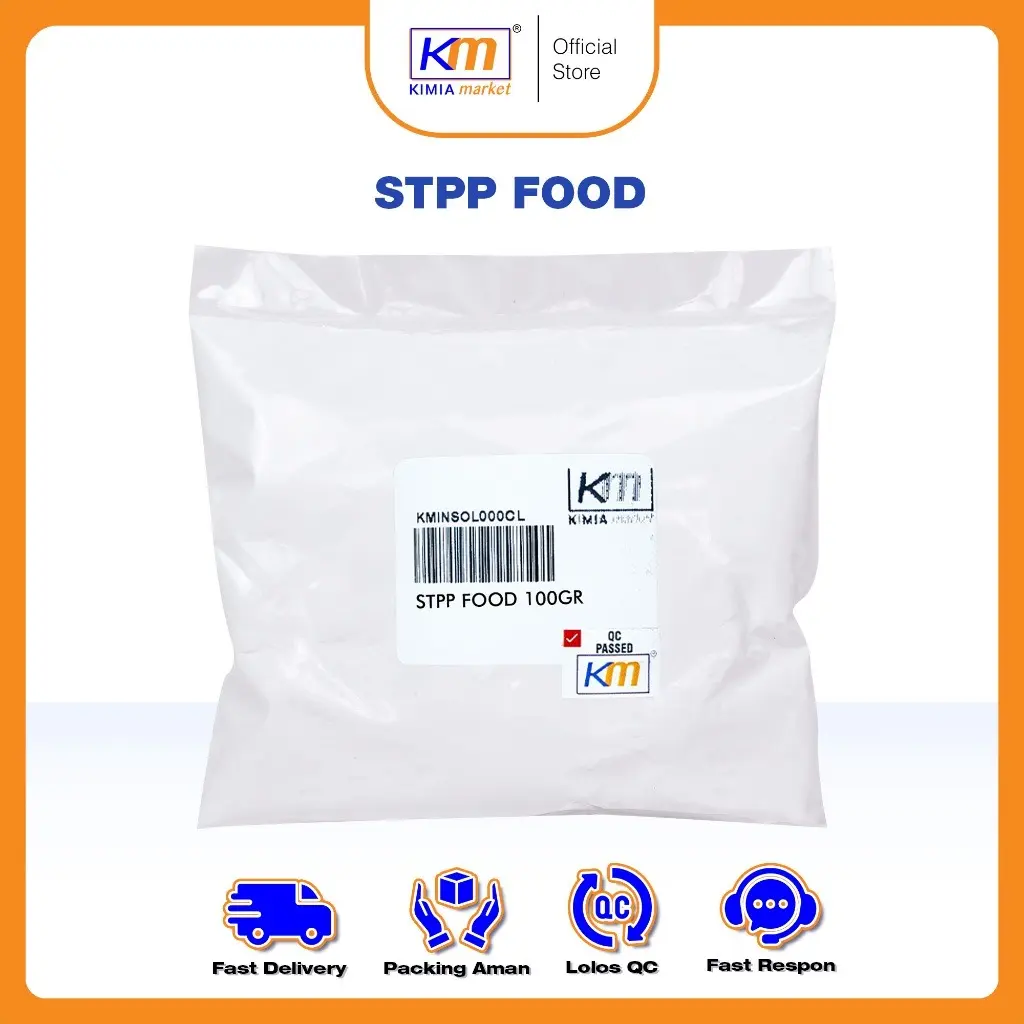 STPP FOOD GRADE 100gr / PENGENYAL BASO ukuran 100gr / Bahan Bakso Kenyal / Pengemulsi Susu / Bahan Baku Makanan Bakso