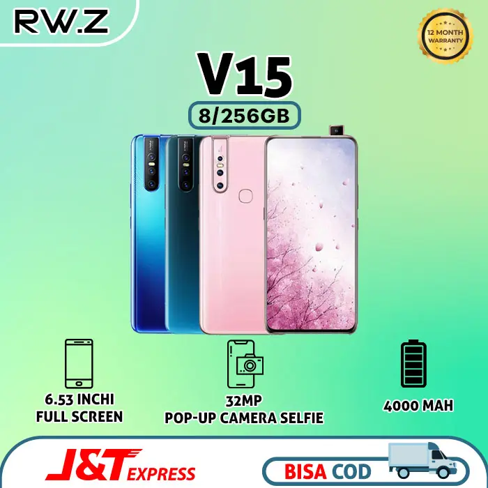 HP Smarthphone V15 RAM 8+256 GB Full Screen 6,53 Inchi Bergaransi Murah 0