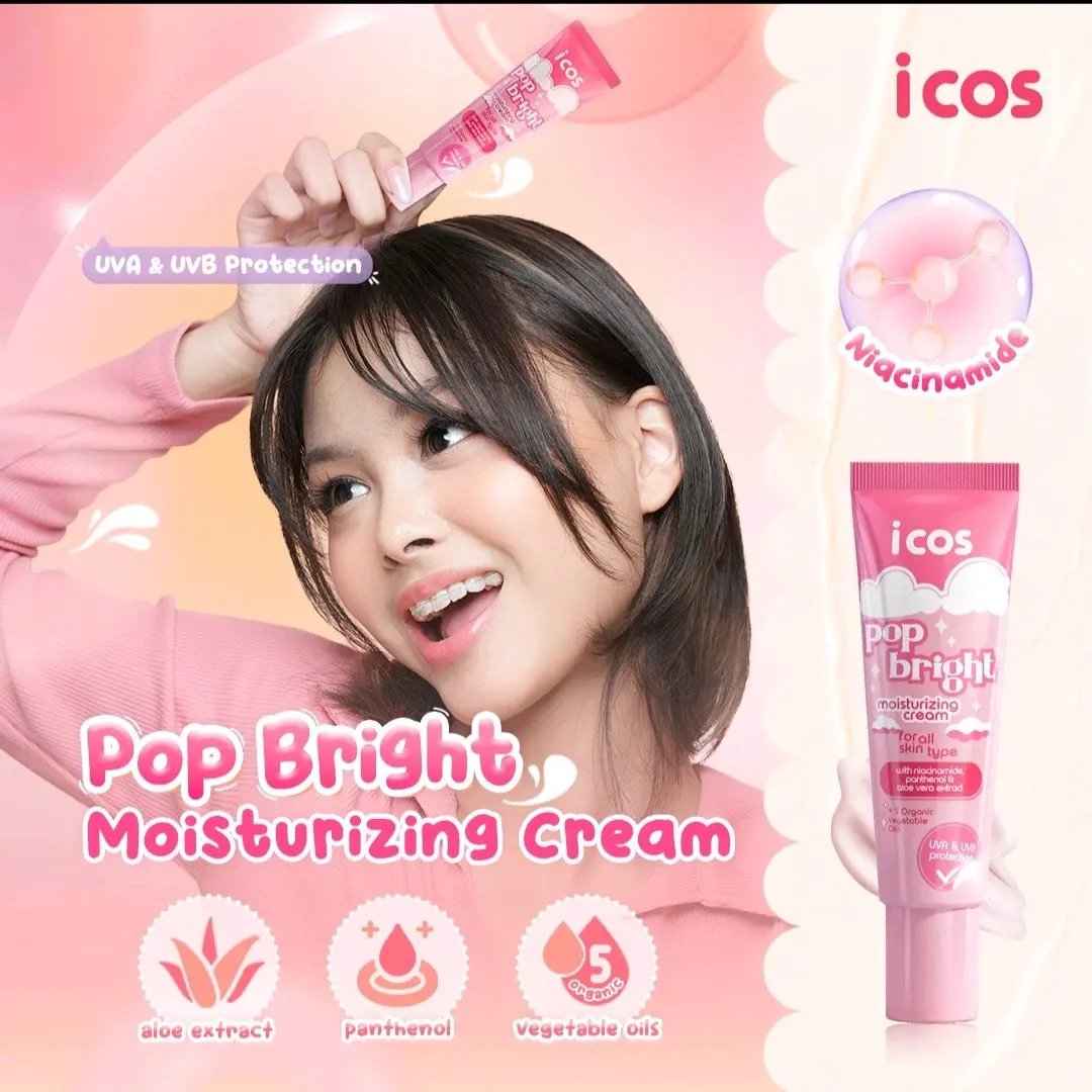 Icos Pop Bright Moisturizing Cream Pelembab