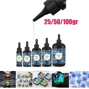 Resin UV Bening/DIY Resin Clear/UV Resin Hard/Resin Ultraviolet Untuk Craft DIY - 25/50/100g