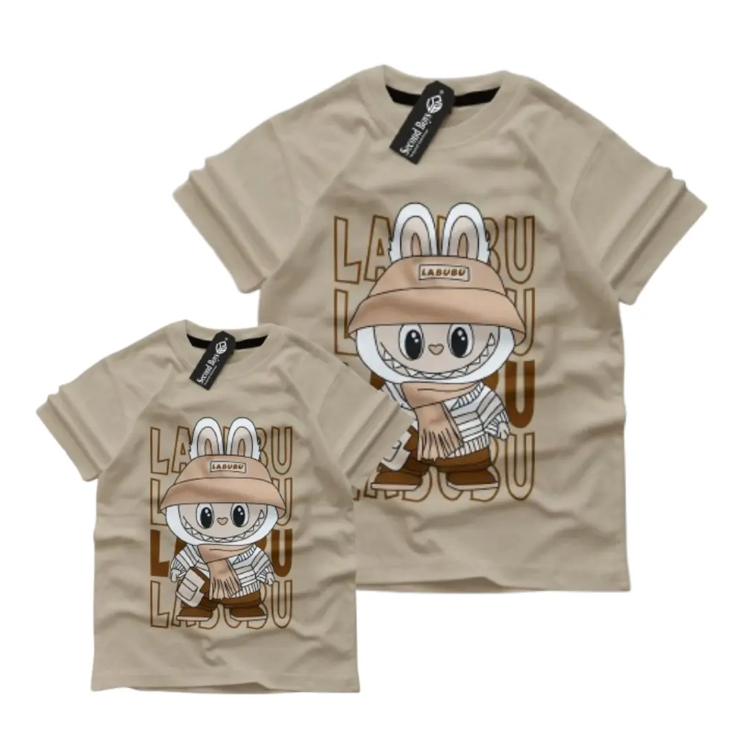 kaos labubu couple dewasa dan anak