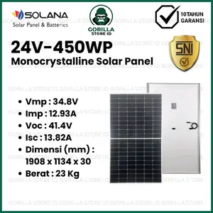 SOLAR PANEL 450WP SOLANA SOLAR CELL MONOCRYSTALLINE