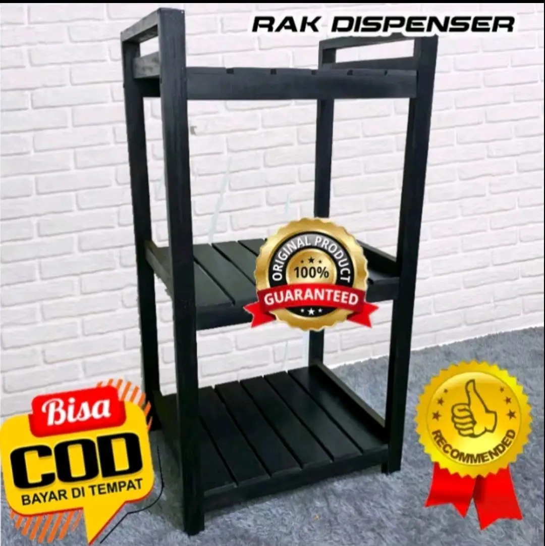 rak dispenser 3 susun rak serbaguna kayu