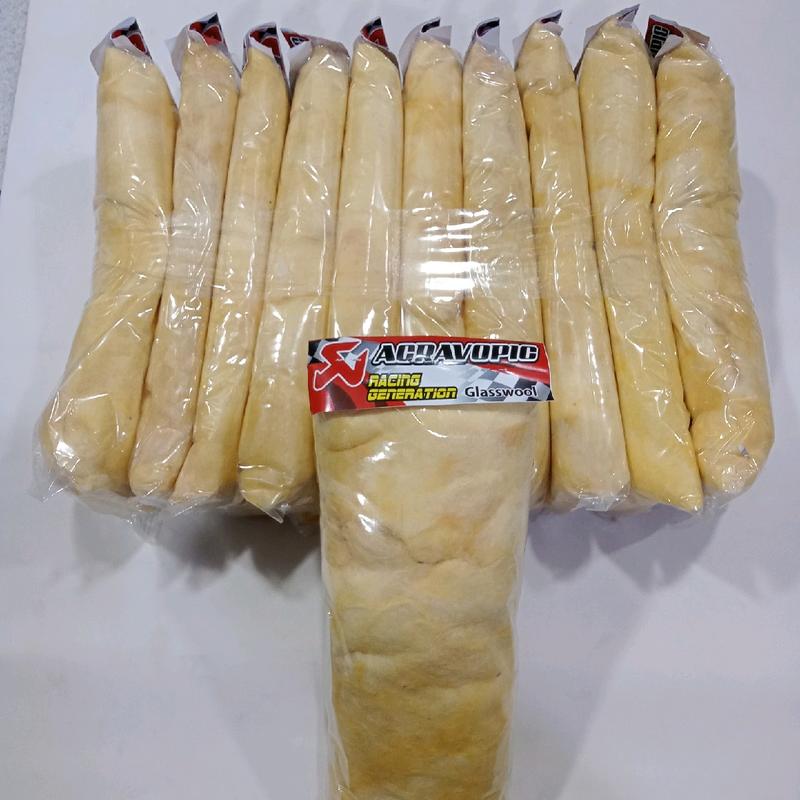 Glass Wool Gas wool Gasbul kuning Tahan Panas Tebal Knalpot Motor 0