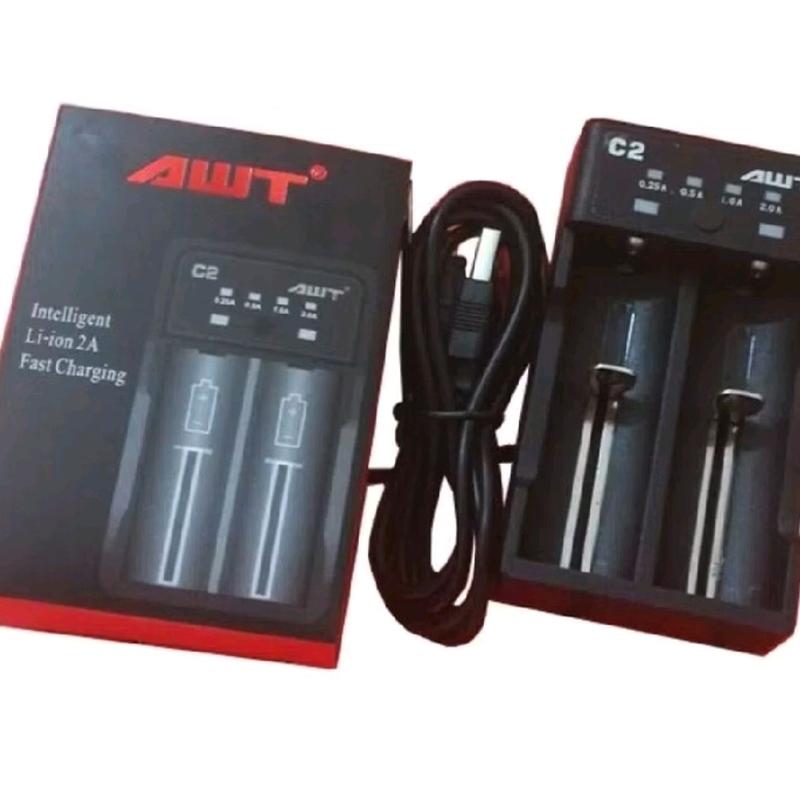 Charger AWT C2 2A USB Battery Charger vapor 18650 0