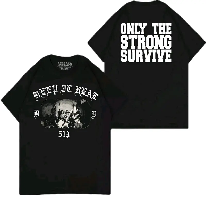 KAOS KEEP IT REAL/KAOS HARDCORE/KAOS PUNK TERLARIS Katun Combed Dewasa 7