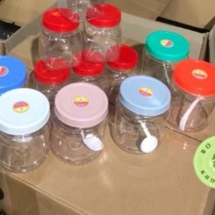 COMBO 5 Lọ Đựng Gia Vị Có Thìa Nhựa Việt Nhật 200ml- 300ml Hũ đựng gia vị muối súp, có nắp đậy tiện dụng