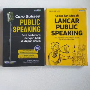 PAKE 2 BUKU PENGEMBANGAN DIRI / CARA SUKSES PUBLIC SPEAKING / CEPAT DAN MUDAH LANCAR PUBLIC SPEAKING