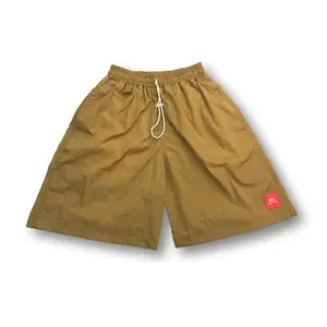 Celana Pendek Boardshort Nylon crincle - Camel