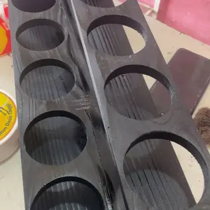 Kayu Rak Botol Marjan Diameter 7cm Botol 500ml Bahan Jati Belanda Tahan Rayap Kuat Kokoh Cocok Untuk Naro Botol