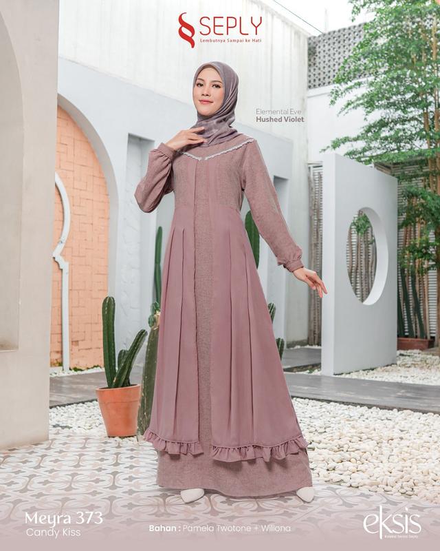 SARIMBIT KELUARGA TERBARU TAHUN 2025 EKSIS 289 CANDY KISS Gamis Ibu Baju Lebaran Set Sarimbit Keluarga 2