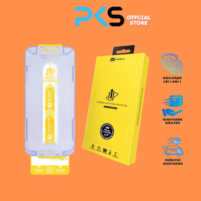 Kính Cường Lực Hoda Trong Suốt Cao Cấp, Cảm Ứng Nhạy, Hạn Chế Xước và Bảo Vệ Màn Hình Cho iPhone 12/13/14/15/16