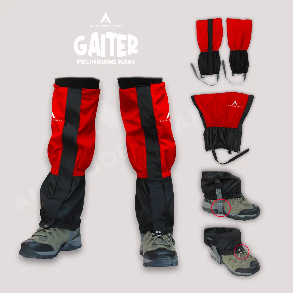 Altitude Gear Gaiter Pelindung Kaki Tahan Air