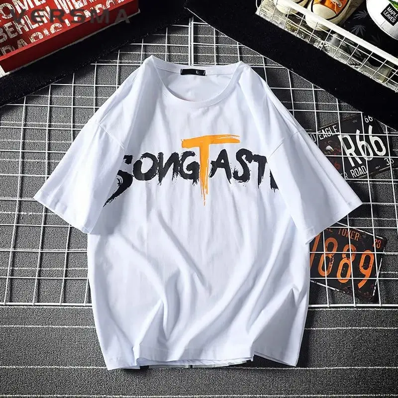 Baju Kaos Overisze Pria Wanita Unisex T-shirt Pakaian Pria Size M|L,XL,XXL,XXXL Baju Distro Outfit Cowok Unisex Terlaris Oversize SONGTA  - SEFO.ID 3