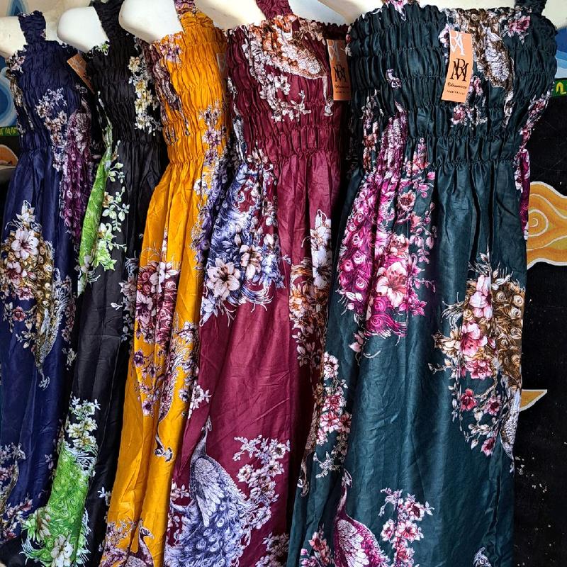 DASTER YUKENSI/DASTER GANDUL Rayon Motif Motif Rayon Bunga Dress 1