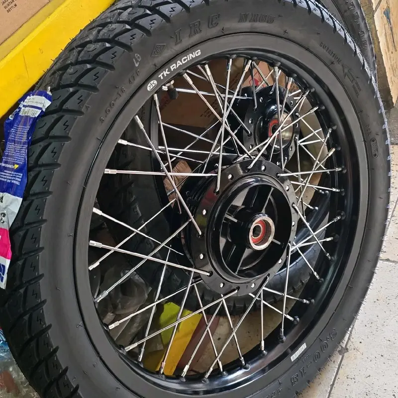 PELEK SET VELK TK RACING RX KING RING 18 TROMOL ORIGINAL JARI JARI TDR Motorcycle Ban Velg 1