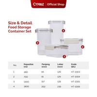 Gambar [SPECIAL KOKO PANCI] [COD] Cypruz Food Container Tempat Penyimpanan Makanan Sereal Kedap Udara - 460 ML dari Cypruz Kitchenware Kota Administrasi Jakarta Utara 5 Tokopedia