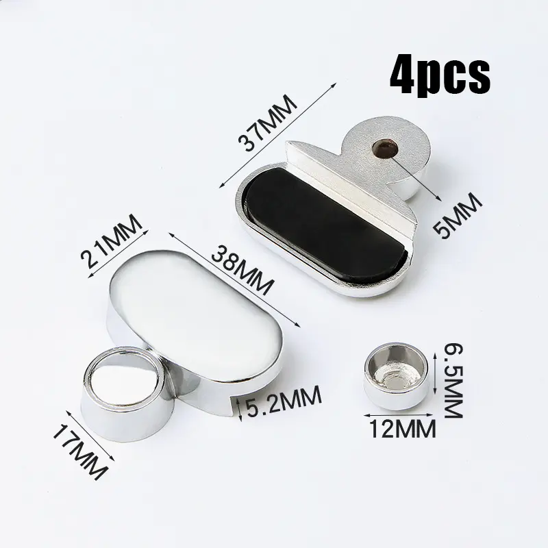 4pcs Penjepit Cermin Kaca / Klem Jepit Kacs Cermin Kamar Mandi 2