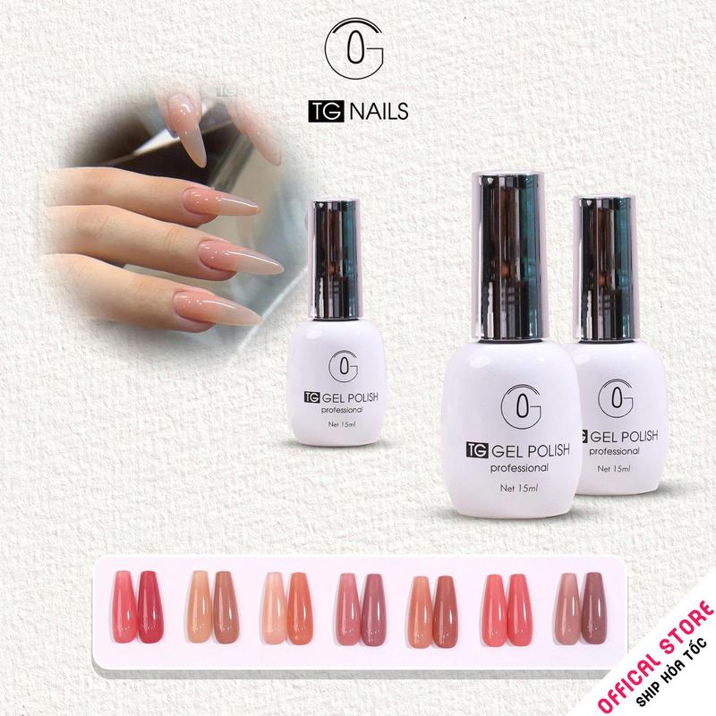 Sơn Gel Thạch Đục TG Cao Cấp Cọ Tròn Chai 15ml