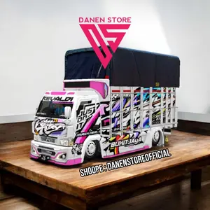 WAHYU ABADI 3 miniatur truk oleng gratis lampu dan terpal