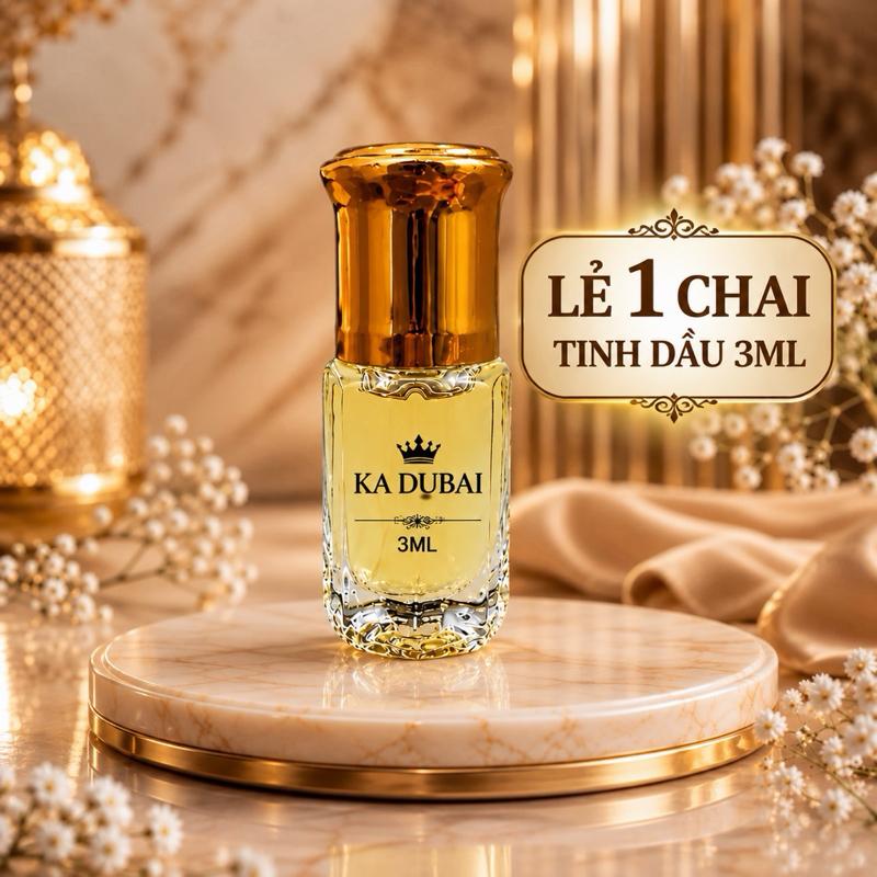 [ deal hot mở bán ] : Tinh dầu nước hoa KA DUBAI lăn 3ML thơm 12-24 tiếng
