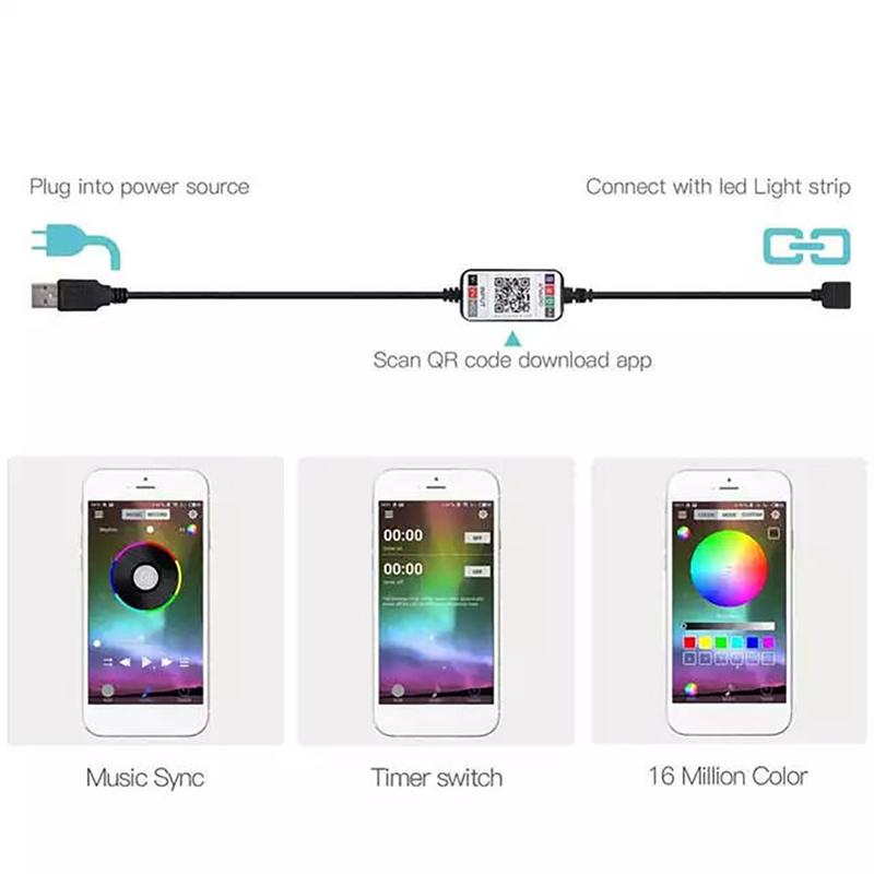 Product Introduction of lampu motor mobil universal koneksi aplikasi 3 pin Lampu film dengan pengontrol LED Strip Car Kabel 20
