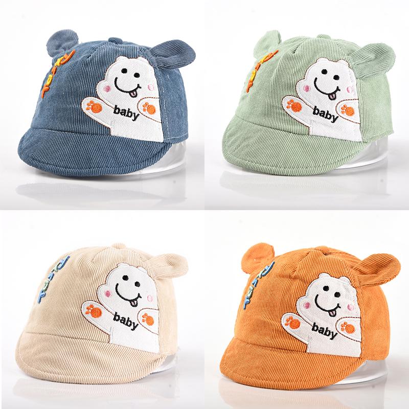 Mũ Bóng Chày Dễ Thương Cho Bé, Mũ Đỉnh Tai Gấu Hoạt Hình Cho Trẻ Sơ Sinh, Màu Trơn, Mũ Che Nắng Mùa Hè Cho Trẻ Em, Bé Trai Và Bé Gái