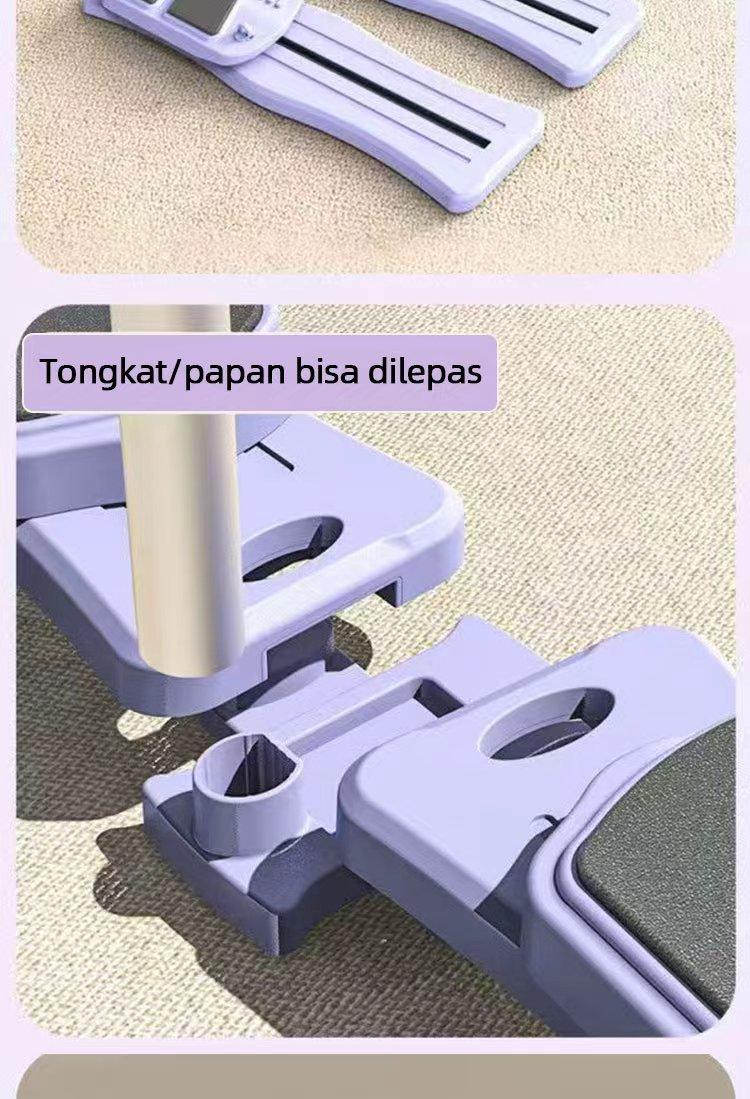 XMVP Papan Latihan Perut Multifungsi untuk Latihan Pilates & Garis Otot Bokong Kaki & Panggul Anti-Selip Tahan Aus Mudah Dilipat untuk Rumah Kursi