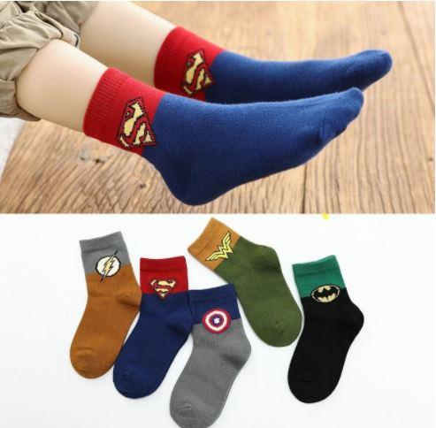 Kaos Kaki Anak Motif Lucu Basic UMUR 0-12 Tahun Kids Short Socks - 5 Pasang - Fashion 3