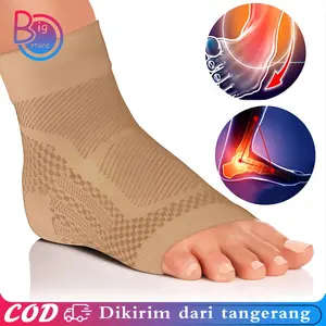 2pcs Compression Ankle Sleeve Kaos Kaki Anti Lelah Angkle Support Pelindung Tumit Compression
