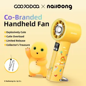 GOOJODOQ × nailoong GFS002 Kipas senter/ 4000mAh High-speed kipas 100 Gear Wind kipas angin Digital Display Adjustable Turbo kipas tangan