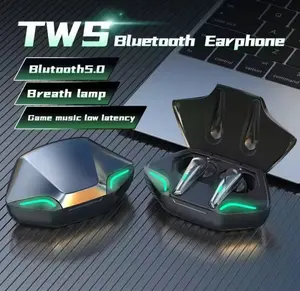 TWS G11 Earphone Bluetooth 5.0 Gaming Headset LED Latensi Rendah Bass Noise Reduction Waterproof
