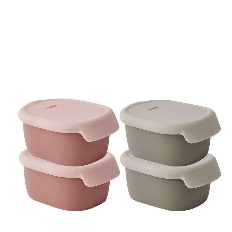 Firgi Double-Sealed Silicone Container / Platinum Silicone / Anti-Leak / No Spill / Made in Korea / toppingskids 4
