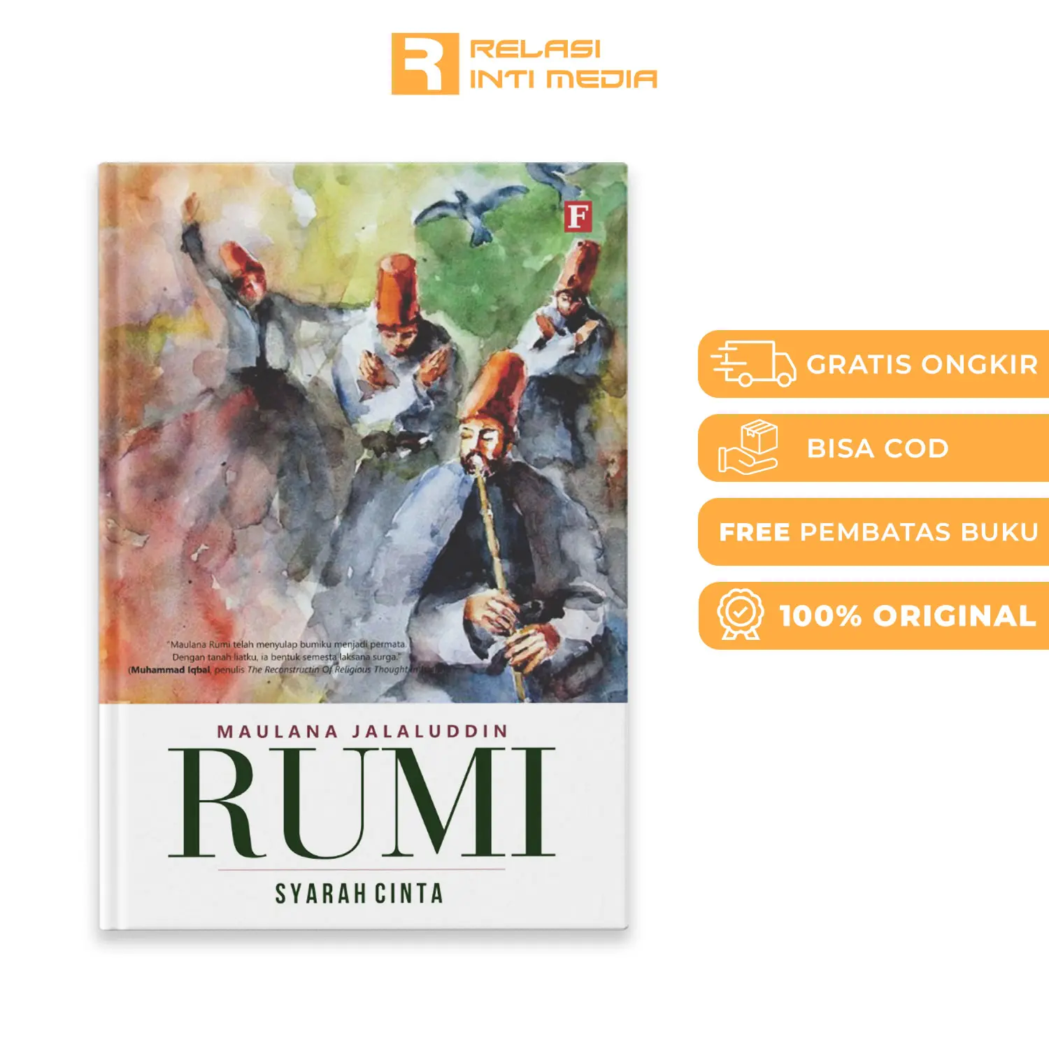 Buku Jalaluddin Rumi - Syarah Cinta - Penerbit Forum al quran