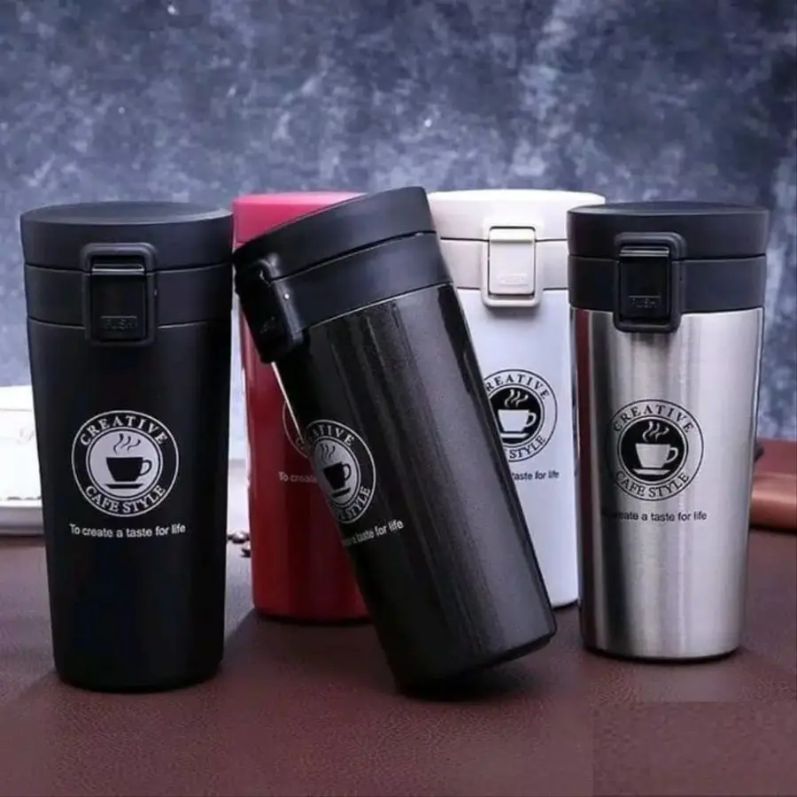 TERMOS KOPI STAINLESS STEEL VACUM COFFE CUP / GELAS MINUM KOPI ELEGANT
