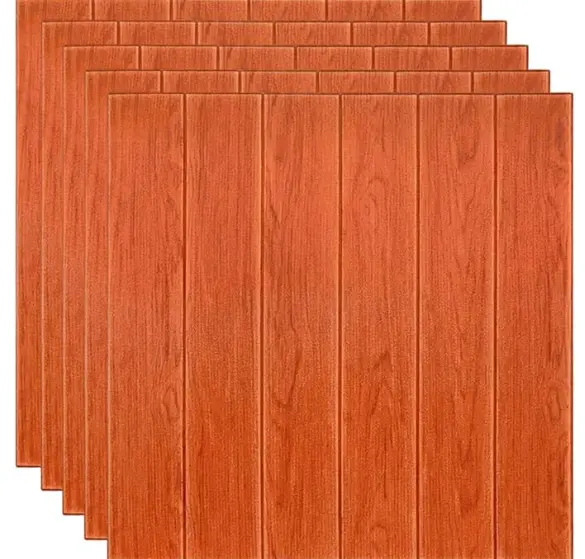 Wallpaper Wooden image Wall Panels, Self-Adhesive 3D Decorative Panels, Moisture-Resistant Panels Wall stickers