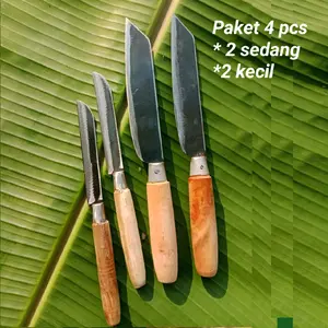 Pisau Dapur paket 2 ukur tanggung 2 ukur kecil Bahan Baja